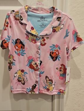 Girl's Disney Princess 2-Piece Pajama Short Set Size 4 NWT